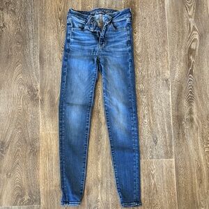 American Eagle Outfitters Dark Blue Skinny Jeans